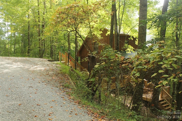 view of road