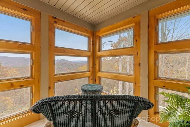 view of sunroom