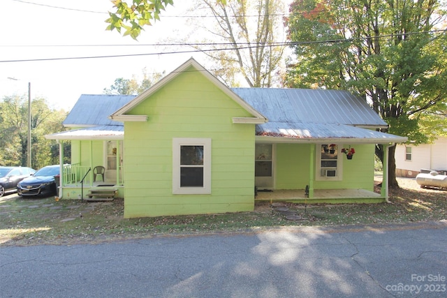 view of bungalow-style home