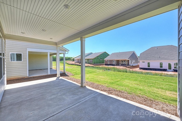 view of patio / terrace with a residential view