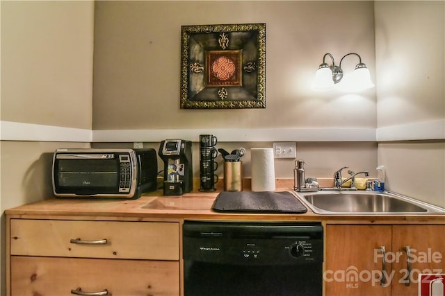 kitchen with dishwasher and sink