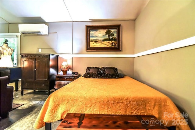 543 College St, Asheville, NC 28801 - bedroom featuring a wall mounted air conditioner