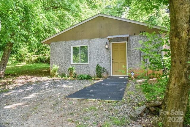 543 College St, Asheville, NC 28801 - view of front of home with stucco siding