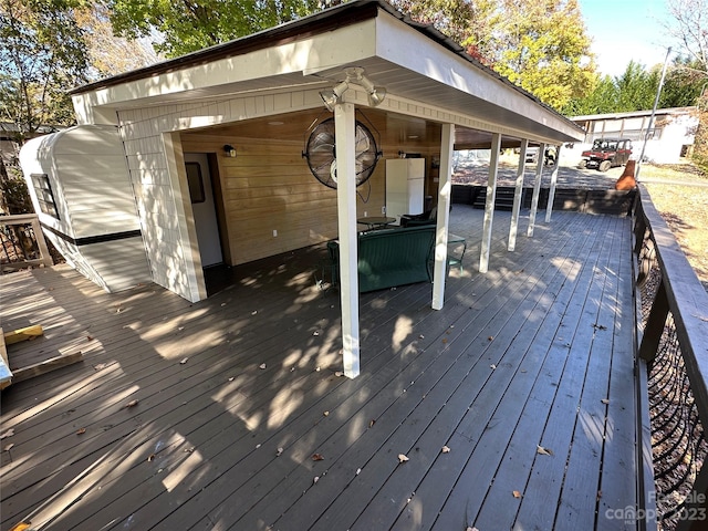 view of wooden terrace