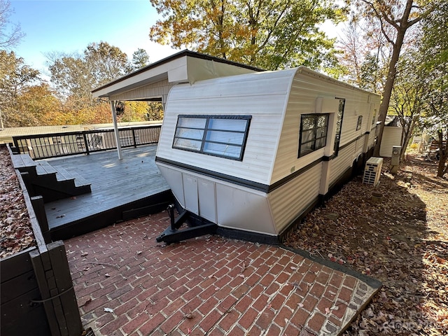 exterior space featuring a deck