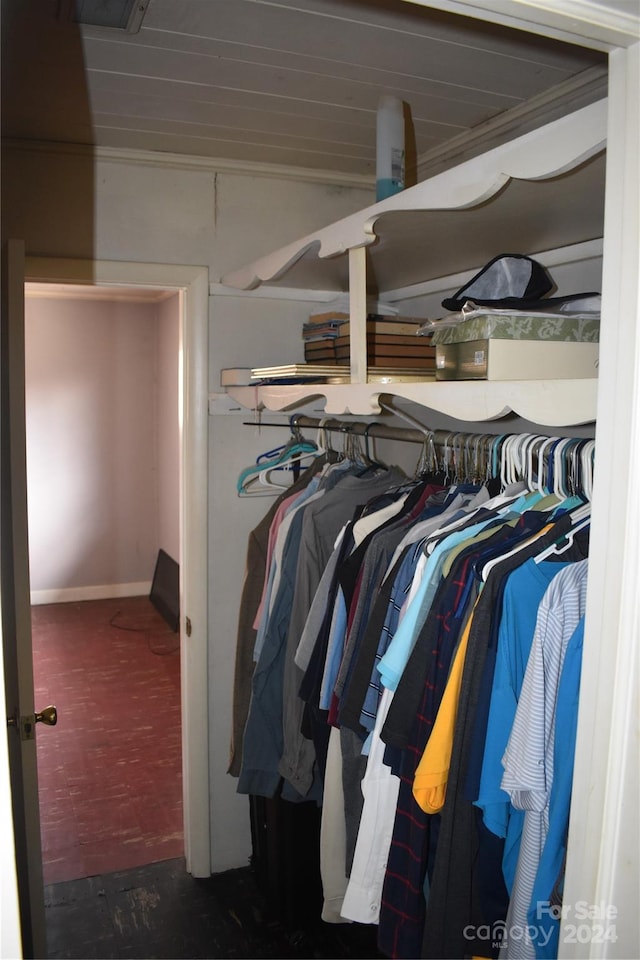 view of closet