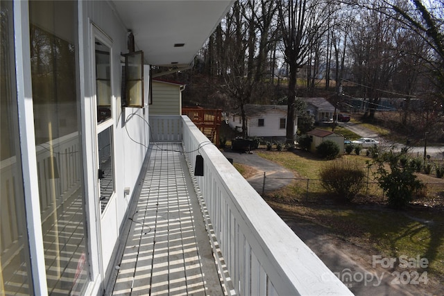 view of balcony