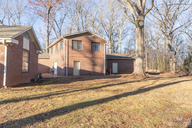 3616 County Home Rd, Conover, NC 28613 - exterior space with brick siding and a yard