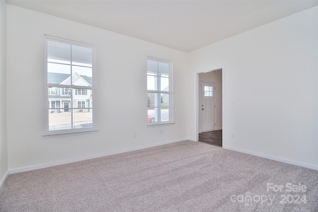 view of carpeted empty room