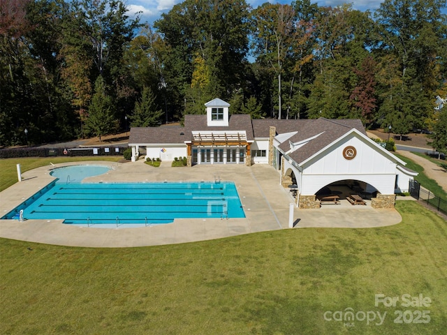 843 Lake Forest Drive Devonshire, Belmont, NC 28012 - community pool featuring a patio and a pergola