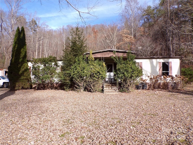 view of front of home