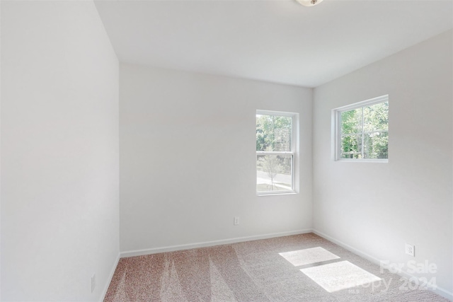 view of carpeted empty room