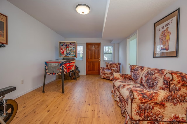 interior space featuring light hardwood / wood-style floors