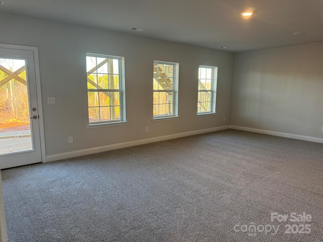 view of carpeted empty room