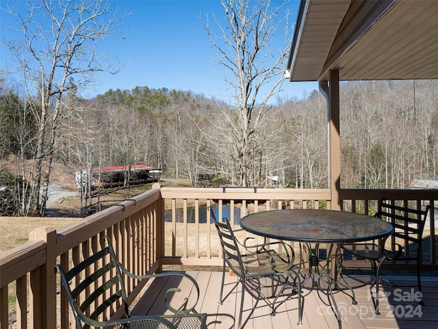 view of wooden terrace