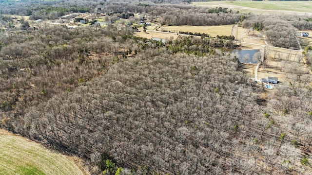 bird's eye view with a rural view