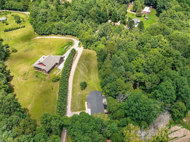 drone / aerial view featuring a rural view