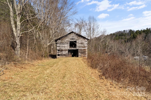 view of barn