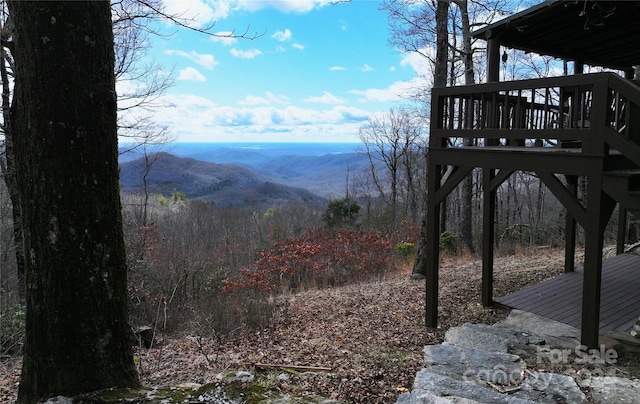 view of mountain feature