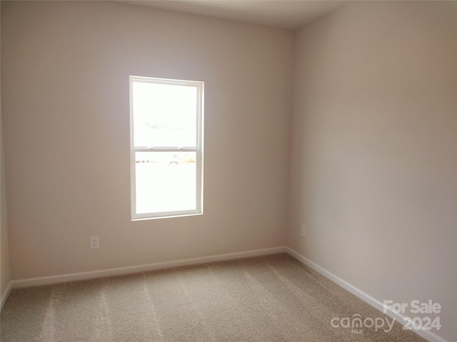 empty room featuring carpet flooring