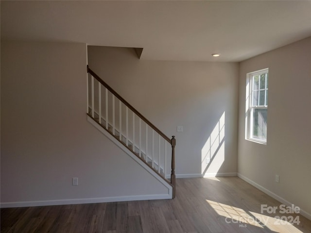 interior space featuring hardwood / wood-style floors