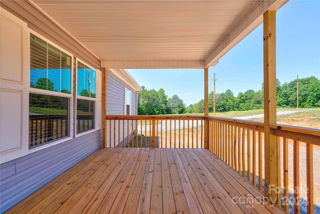 view of wooden terrace