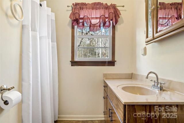 bathroom with vanity