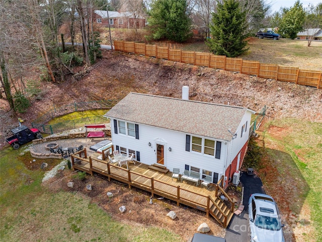 birds eye view of property