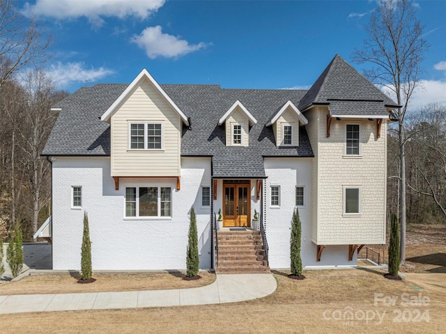 view of front of house featuring french doors