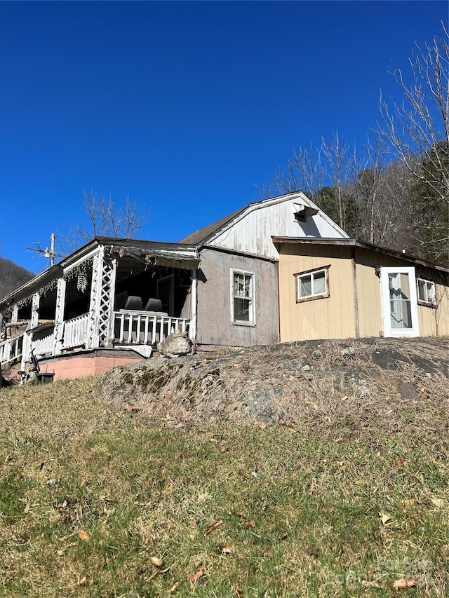 view of rear view of property