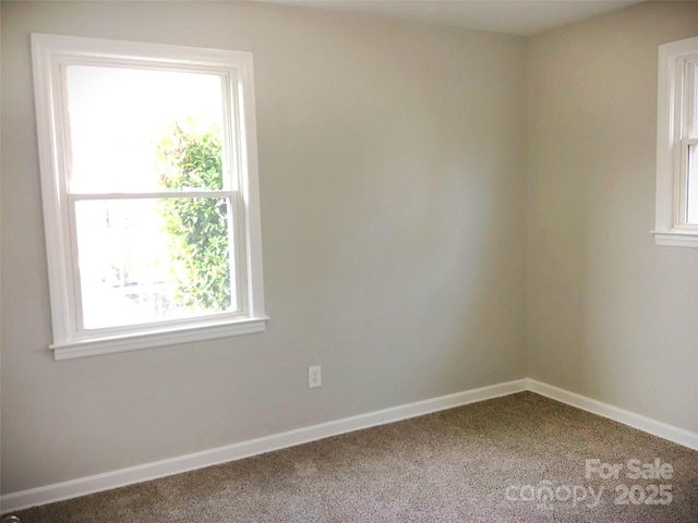 empty room with carpet floors