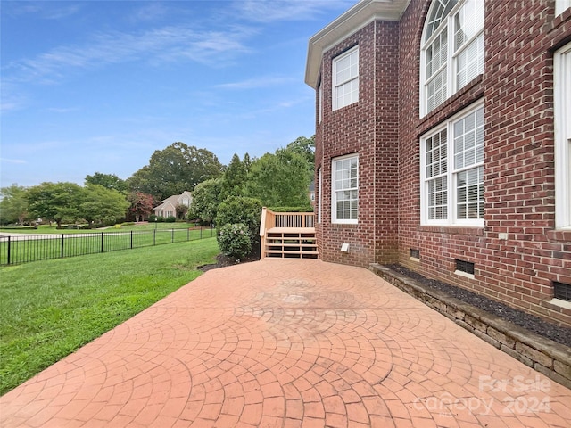 view of patio / terrace with a wooden deck