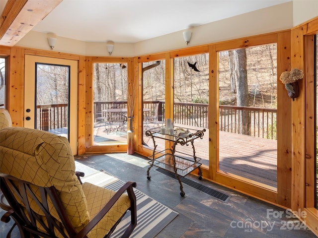 view of sunroom / solarium