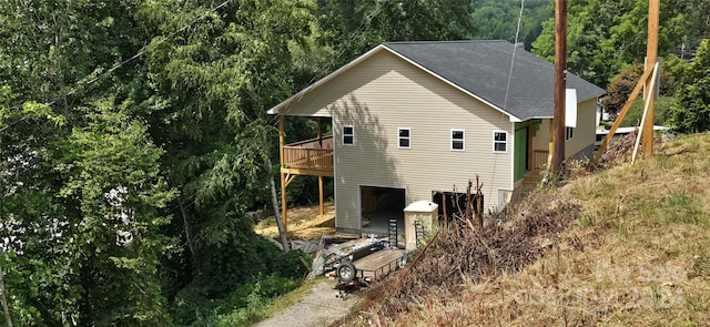 view of rear view of property