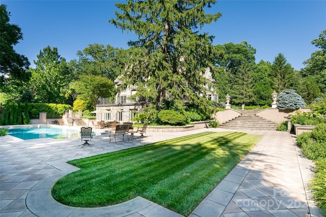 view of yard featuring a patio area