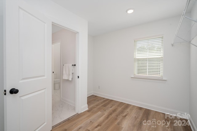 interior space featuring light wood-type flooring