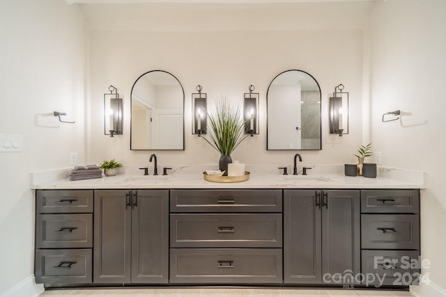 bathroom featuring vanity