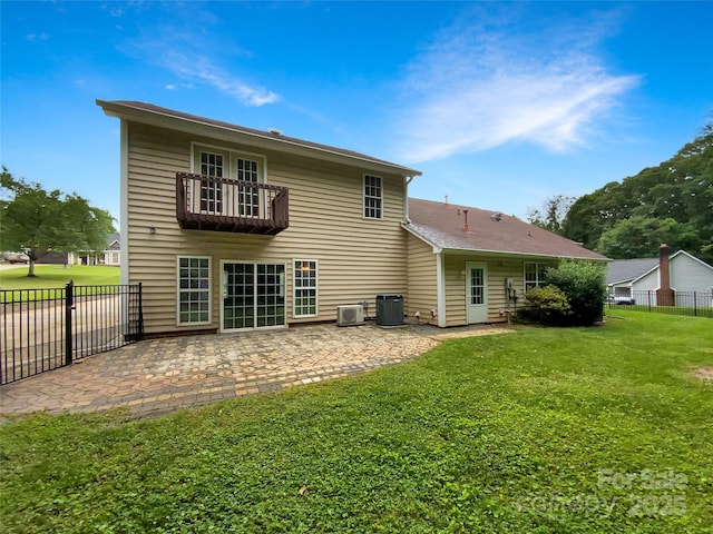 7210 Morningdew Ct, Denver, NC 28037 - rear view of house featuring a balcony, a patio area, and central AC