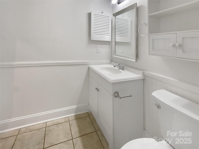 7210 Morningdew Ct, Denver, NC 28037 - bathroom featuring vanity, toilet, and tile patterned flooring