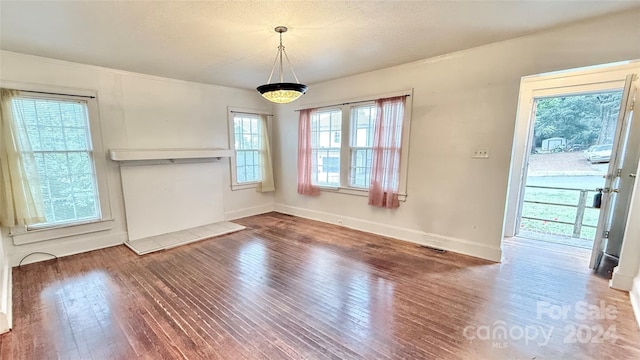 interior space featuring hardwood / wood-style floors