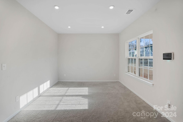 view of carpeted empty room