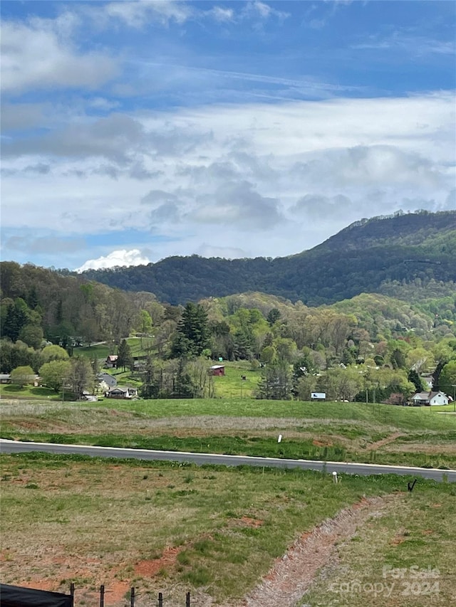 mountain view with a rural view