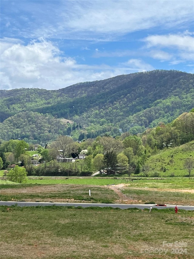 property view of mountains with a rural view