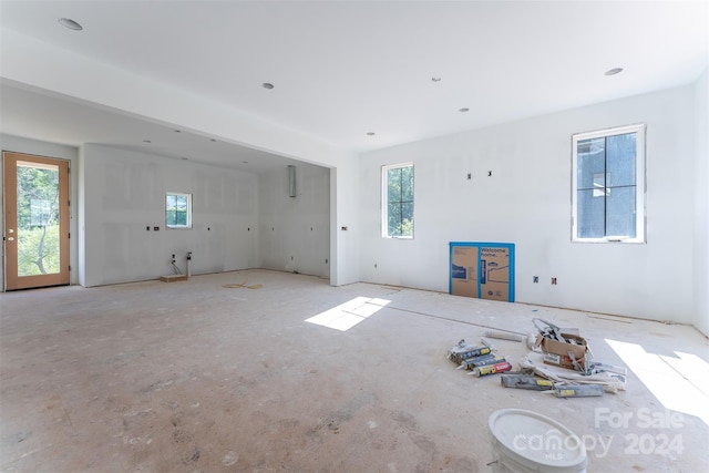 view of unfurnished living room