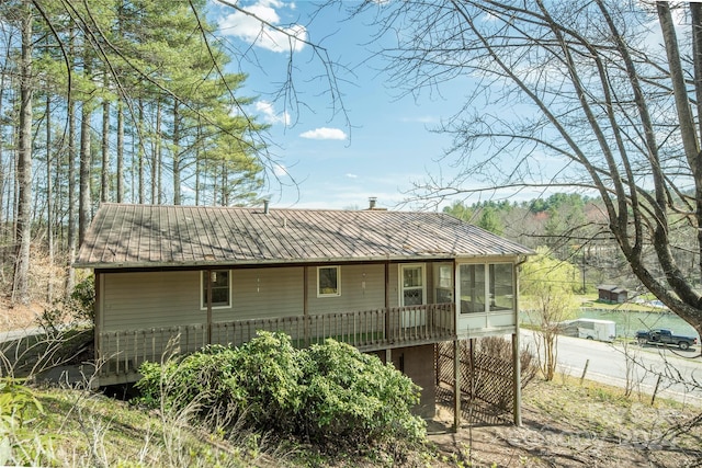 view of back of property