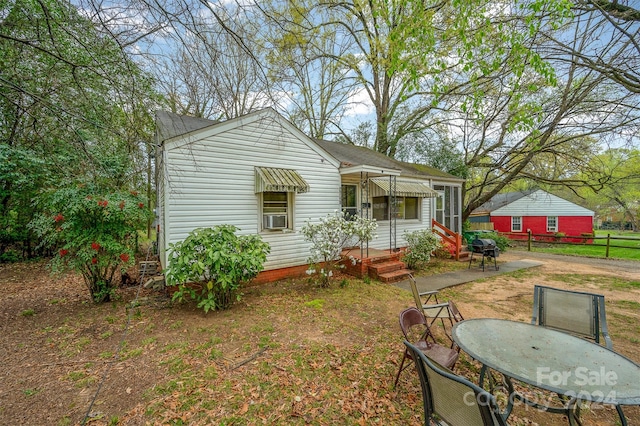 view of rear view of property