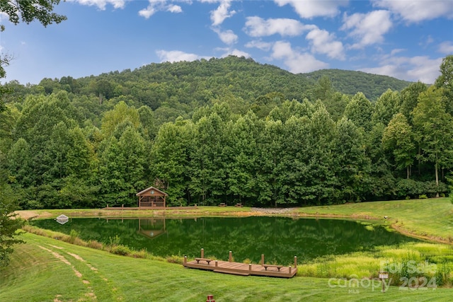 property view of mountains with a water view