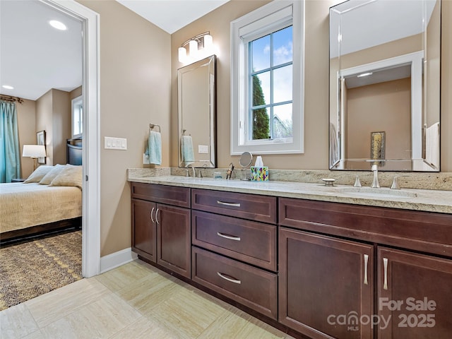 bathroom featuring vanity