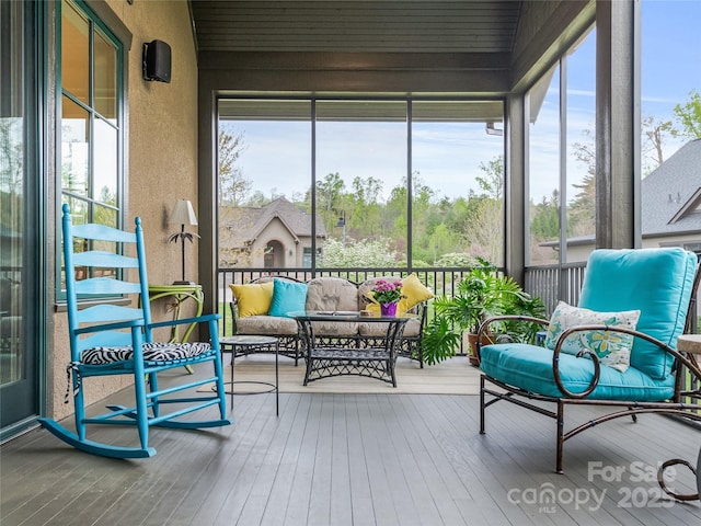 view of sunroom / solarium