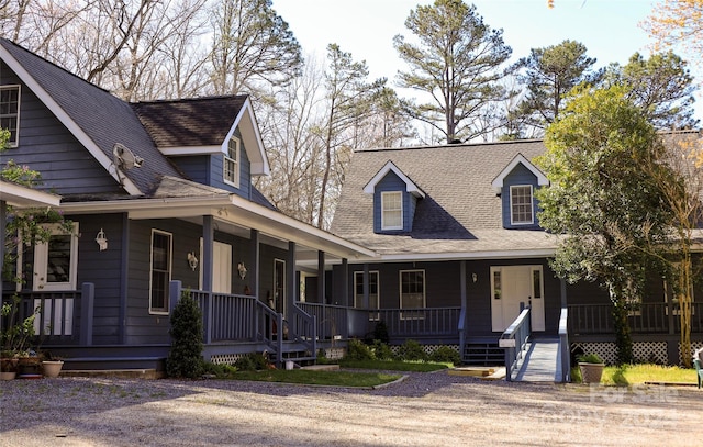 view of front of home featuring a porch